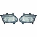 Geared2Golf Right Hand Fog Lamp Assembly for 2016-2017 Equinox Ltz, Clear GE3634483